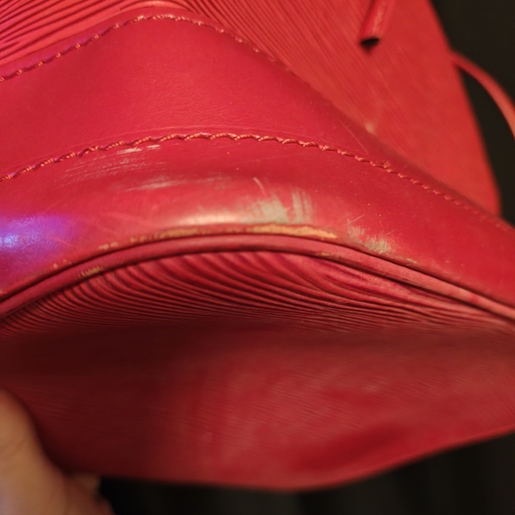 Louis Vuitton Red Epi Noe Bucket Bag - Picture 7 of 16